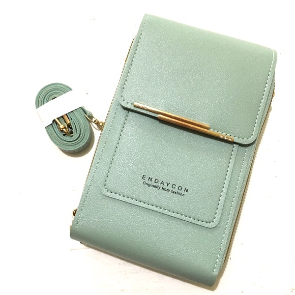 🌹HP🌹NEW Crossbody Wallet Cell Phone Purse Vegan Leather Mini Bag - Picture 2 of 3